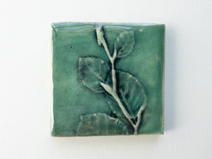 Green Tree Leaf Accent Tile - Three Inch