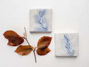 3" Beech Tree Leaves Accent Tile