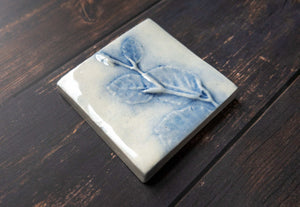 Handmade Ceramic Tree Leaf Tile