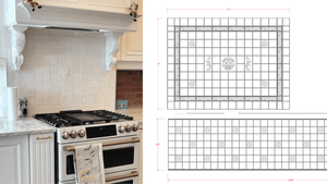 custom kitchen backsplash mural victorian style