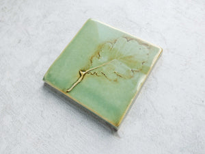 4" Oak Tree Leaf Accent Tile