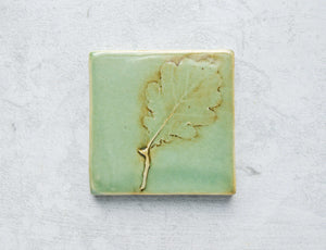 4" Oak Tree Leaf Accent Tile