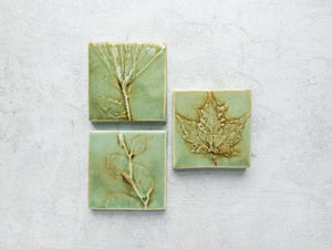 3" Maple Leaf Accent Tile