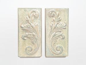 Handmade Ceramic Victorian Scroll Tiles