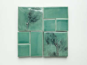 4" Oak Tree Leaf Accent Tile