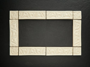 Decorative Ceramic Tile Frame with Victorian Design