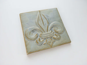 6" Victorian Fleur de Lis Tile