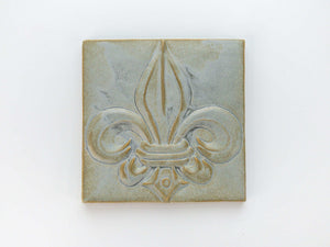 6" Victorian Fleur de Lis Tile